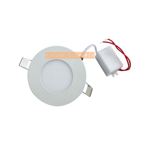 Foto Produk LED panel slim downlight 3w bulat - Kotak White dari GrosirAksesorisFashion