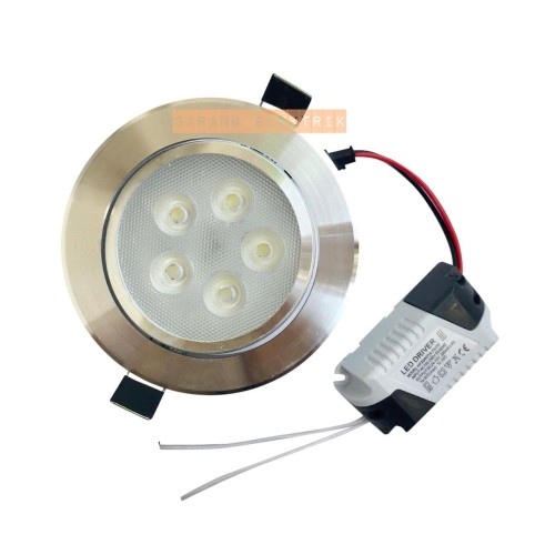 Foto Produk downlight LED 5w / 5 w / 5mata / 5watt - White dari GrosirAksesorisFashion