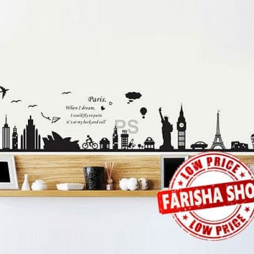Foto Produk Paris When I Dream XY1148 - Stiker Dinding / Wall Sticker dari farisha shop