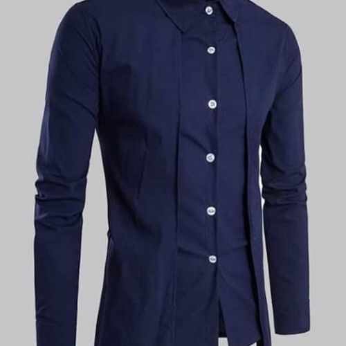 Foto Produk HEM DARWIN KEMEJA PRIA COWO LENGAN PANJANG GROSIR KASUAL FORMAL - Navy, S dari RisRus Apparel