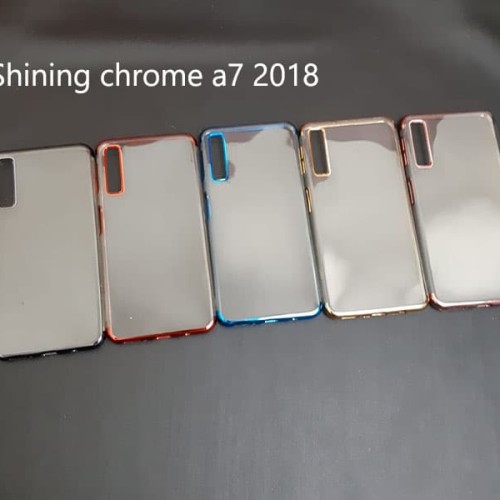Foto Produk Samsung galaxy A7 2018 SHINING CHROME TPU CASE CLEAR Silicone Case dari importking