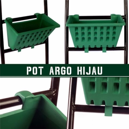 Foto Produk Pot Tanaman Tempel Argo 01 Hijau dari Tani Nusantara Kediri