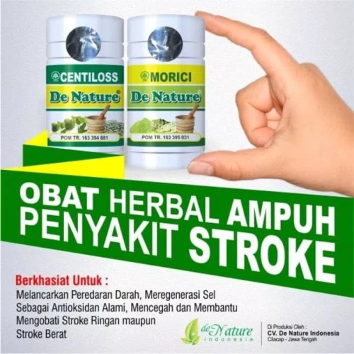 Foto Produk Paket obat stroke de nature (centiloss + morici) dari Herbal de Nature