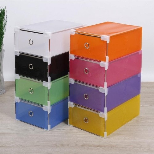 Foto Produk Kotak sepatu transparant slide dengan ring kualitas bagus dari supplier beauty
