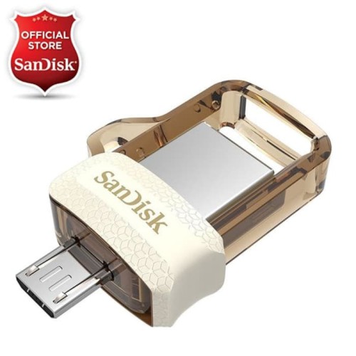 Foto Produk SanDisk OTG 32GB m3.0 USB 3.0 Ultra Dual USB Drive - Gold Edition dari SanDisk Official
