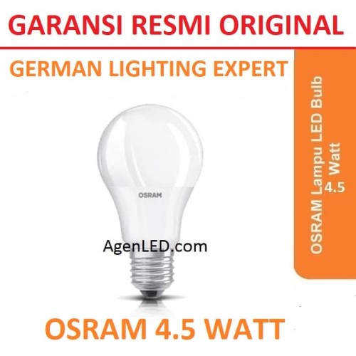 Foto Produk OSRAM Lampu LED Bohlam 4.5 Watt 4 W Putih 4,5 Bulb 4W 5 dari AgenLED