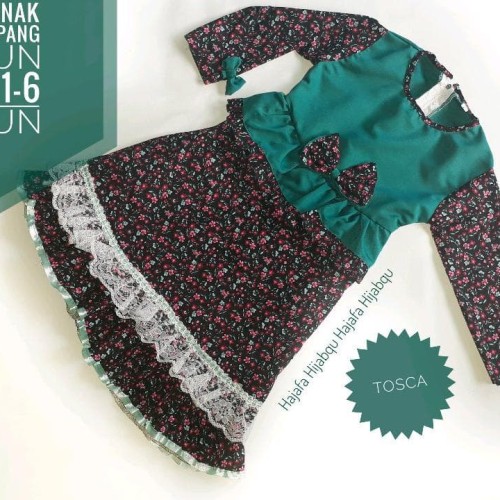 Foto Produk Baju Anak Gamis Syari Set Katun Jepang dari Franziska