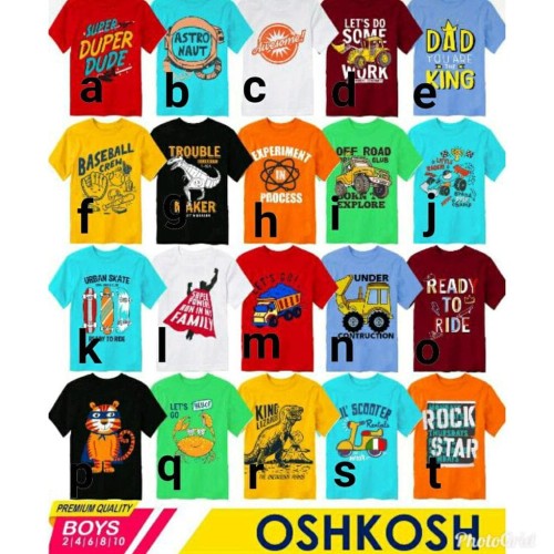 Foto Produk Oshkosh Boys Size 246810 Kaos Karakter Anak Perempuan Baju Anak dari Franziska