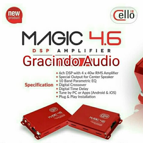 Foto Produk Power DSP Amplifier Cello Magic 4.6 dari Gracindo Audio