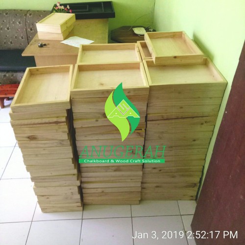 Foto Produk 20x30cm Hampers Wooden Box seserahan kotak parcel kayu hantaran dari Anugerah Sarana Abadi CV