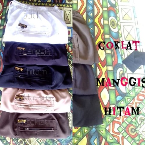 Foto Produk Celana pangsi komprang sirwal dewasa ukuran S M L - Putih dari maedina colection