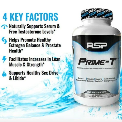 Foto Produk RSP PRIME-T TESTO TESTOSTERONE BOOSTER dari AW FITNES SUPLEMEN