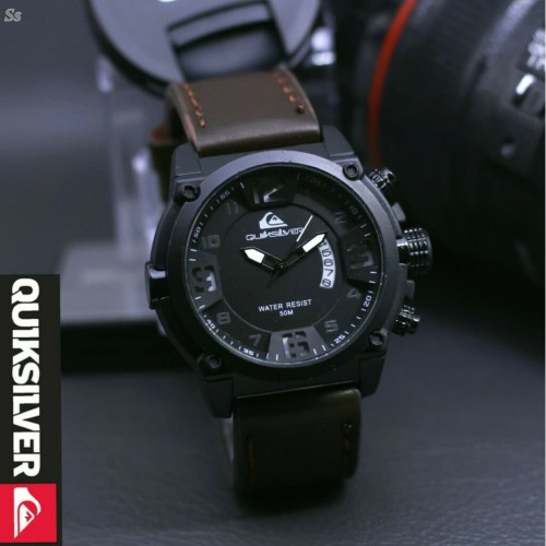 Foto Produk Jam tangan pria QUICKSILVER TANGGAL BULAN SABIT - Coklat Muda B dari Ahokyahop