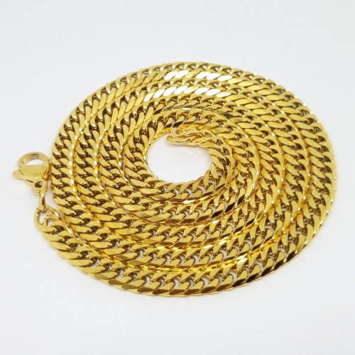 Foto Produk Kalung Pria Rantai Titanium Original Varian Warna - Kuning dari Central Grosir Gemstone