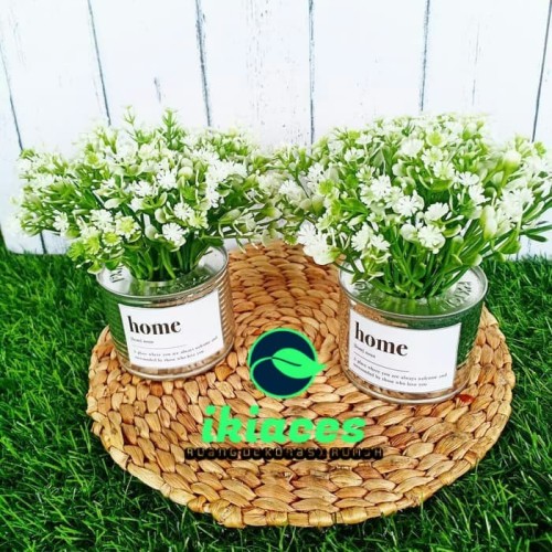 Foto Produk BUNGA PLASTIK ARTIFICIAL BUNGA BABY BREATH BUNGA PALSU DEKORASI RUMAH dari ikiaces