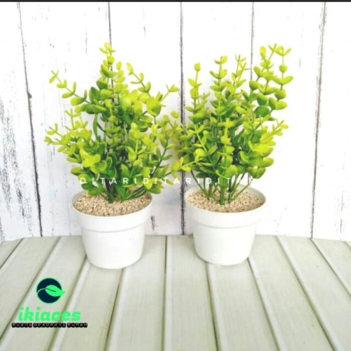 Foto Produk Daun Ekaliptus Bunga Plastik Artificial Palsu Dekorasi Bunga Cantik dari ikiaces