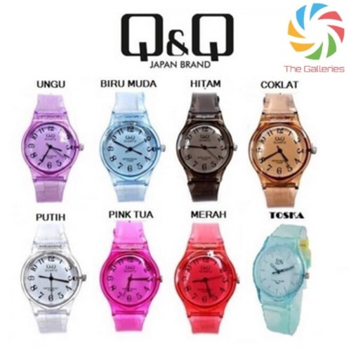 Foto Produk Jam Tangan Fashion Jelly Transparan QQ - FYGallery Rubber Bening - Hitam dari The Galleries