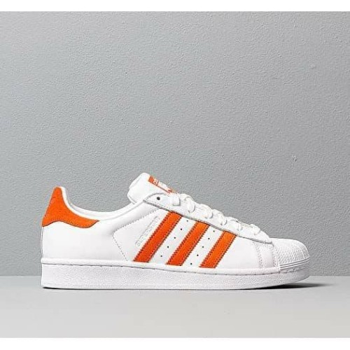 adidas superstar orange white