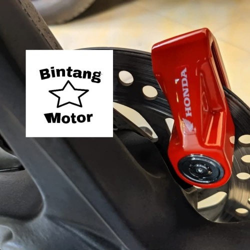 Foto Produk Kunci Disk Piringan Gembok Cakram Motor Disc Lock Original Honda dari Bintang Motor Bekasi