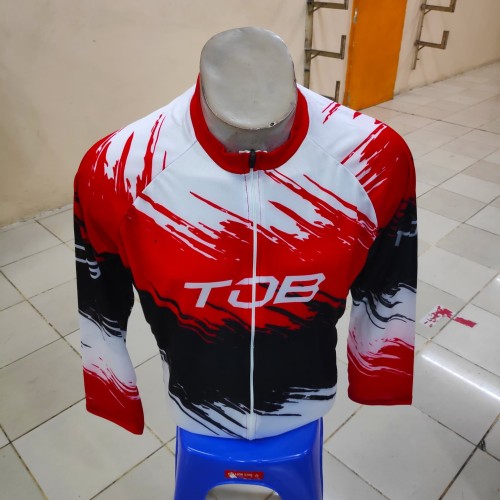 Foto Produk BAJU KAOS SEPEDA TOB MERAH PUTIH RESLETING PANJANG dari AXEL SHOP