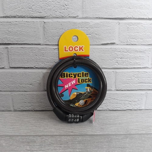 Foto Produk Gembok Kabel Sepeda, Helm, Motor / Gembok Kabel / Gembok Sepeda dari Vermilion Mall
