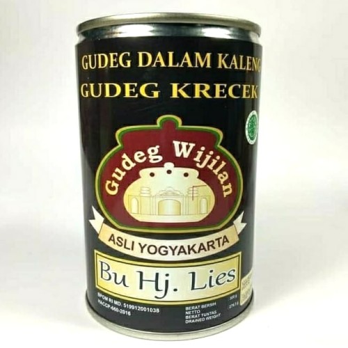Foto Produk Gudeg Kaleng Krecek Wijilan Bu lies - 300Gram dari Gudeg Kaleng Bu Tjitro