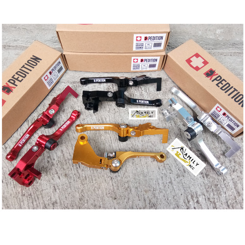 Foto Produk Handle Rem Lipat Expedition CNC for CRF KLX - Dtrakcer 150 - Ninja 250 dari familyacc