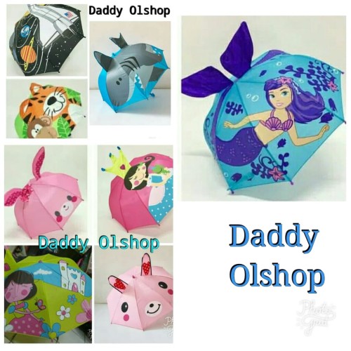 Foto Produk payung anak karakter/payung kuping dari Daddy_Olshop