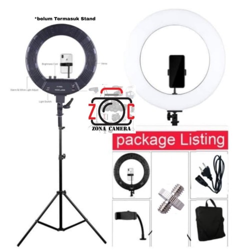 Foto Produk Ring Light 18 Inch Peyond Bi-Color Ringlight Ringlite With 2 Dimmer dari zona camera