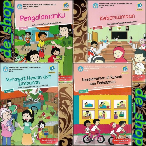 Foto Produk Buku Tematik SD Paket Kelas 2 Tema 5678 dari De__shop