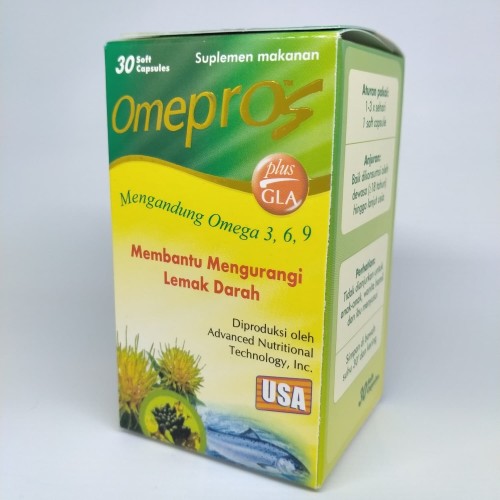 Foto Produk Omepros 30 Kapsul, Menurunkan Kolesterol, Hipertensi, Mencegah Stroke dari blinkpink