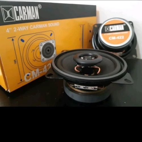 Foto Produk Speaker Pintu Mobil Coaxial 4 inch 2 way Carman CM 422 dari CaelynStore