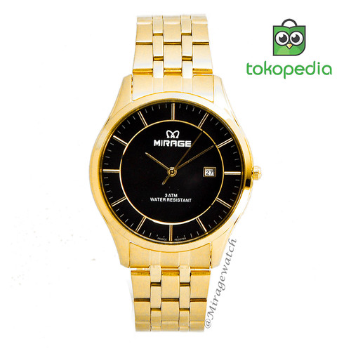 Foto Produk JAM TANGAN PRIA ELEGANT MEWAH ORIGINAL MIRAGE GOLD 8544M dari Mirage Watch