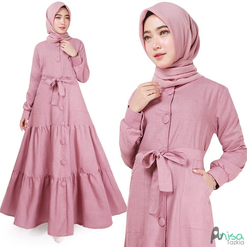 Foto Produk Gamis Muslim Original | Deanova Maxi | Dusty Supernova - Dusty dari Tazkia Hijab Store