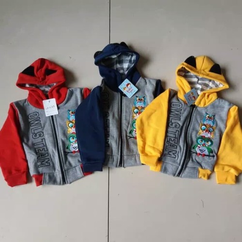Foto Produk JAKET ANAK HOODIE 1-2 TAHUN - SWEATER BAYI - BABY SWITER ZIPPER dari Oktaviana AL Shop