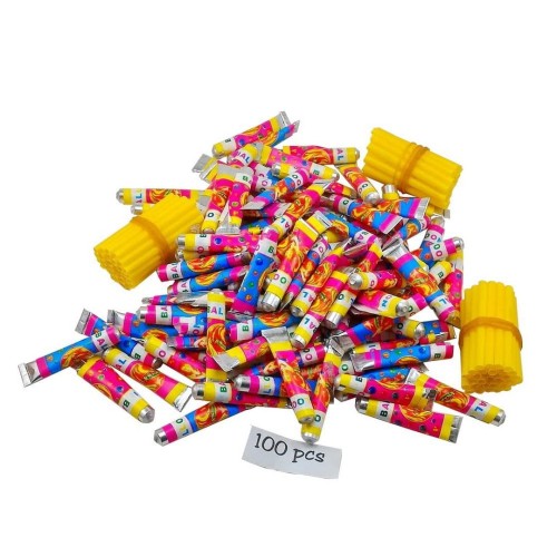 Foto Produk 100 pcs Balon Tiup / Plembungan Merk 777 mainan jadul 90an dari Grandia Shop