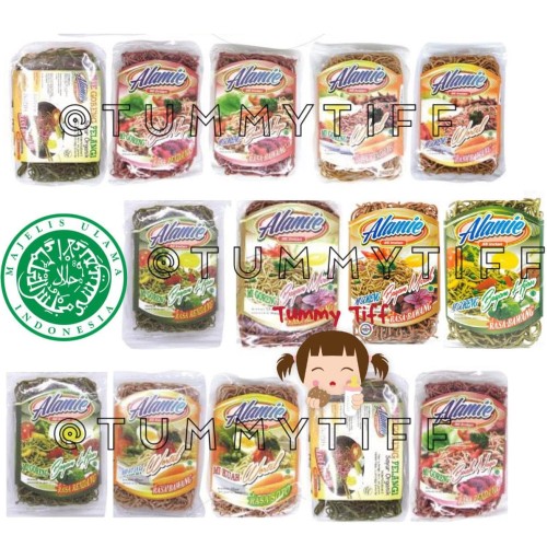 Foto Produk Mie Instan Sehat Alamie 50gr (Tanpa MSG, Tanpa Pengawet Dan Pewarna - GorengBawang, buahnaga dari Tummytiff
