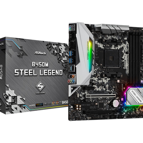 Foto Produk ASROCK B450M STEEL LEGEND dari silicon ONE Computer