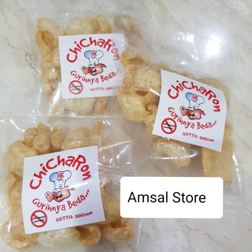 Foto Produk kerupuk kulit chicaron / kerupuk samcan / kerupuk kulit babi/ chicaron dari Amsal store's