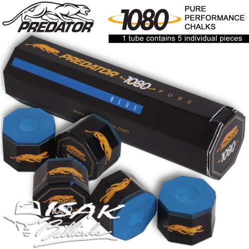 Foto Produk Predator Chalk USA - 5 Piece Billiard Chalk - Kapur Biliar - Biru dari ISAK Billiard Sport Co.