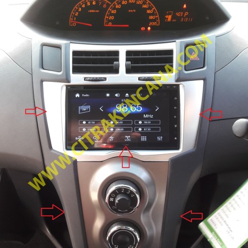 Foto Produk PAKET DOUBLEDIN LED + FRAME YARIS 2013 dari CITRA KENCANA