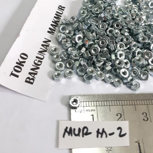 Foto Produk Mur M2 Mur Baut JP 2mm 100 pcs dari toko Bangunan Makmur
