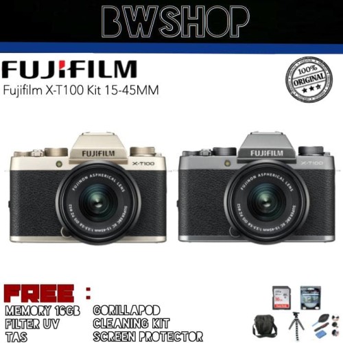 Foto Produk FUJIFILM XT100 KIT 15-45MM - Standar Box dari bw shop-