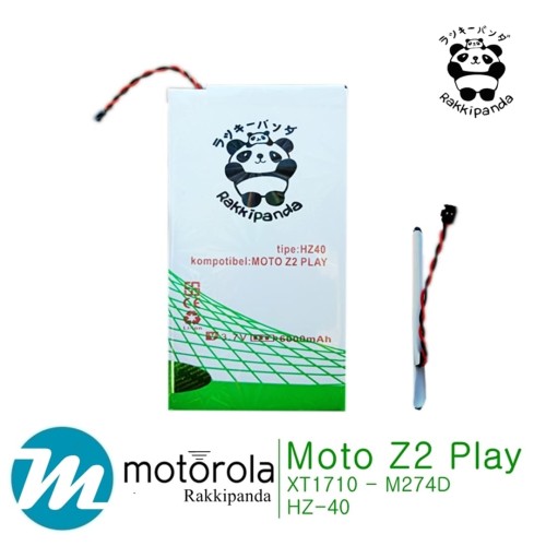 Foto Produk Baterai Rakkipanda For Moto Z2 Play M274D HZ40 Double IC Protection dari nohan
