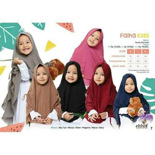 Jual Jilbab FAIHA L, Kerudung Jilbab Syari Bergo Anak SD ...