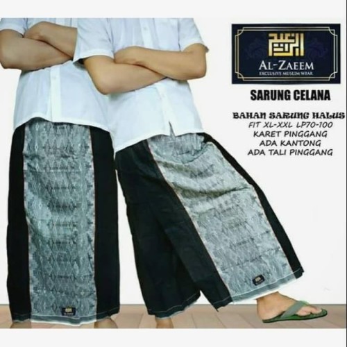 Foto Produk Best Seller Sarung Celana Al Zaeem Murah Polos Hitam Tumpal Bkn dari Ridwann acc