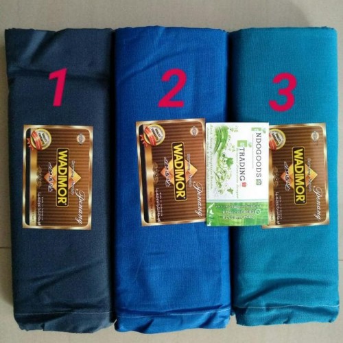 Foto Produk Best Seller Sarung Wadimor Polos Warna Khusus Biru Grosir/Ecer Murah dari Ridwann acc