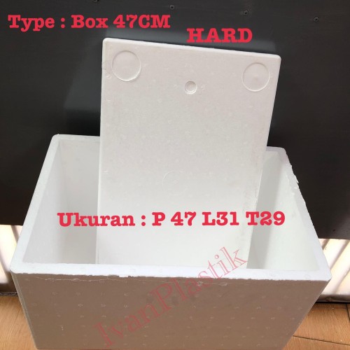 Foto Produk Stereofoam Box 47 cm HARD / Styrofoam Box 47 Benur Kualitas Hard dari IvanPlastik