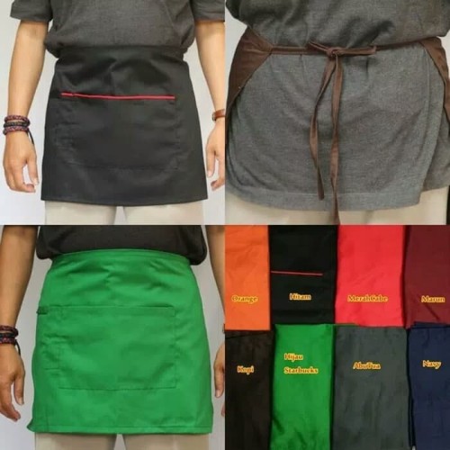 Foto Produk Celemek Apron Pendek Anti Minyak Anti Kotor Bahan Import dari Muradoku