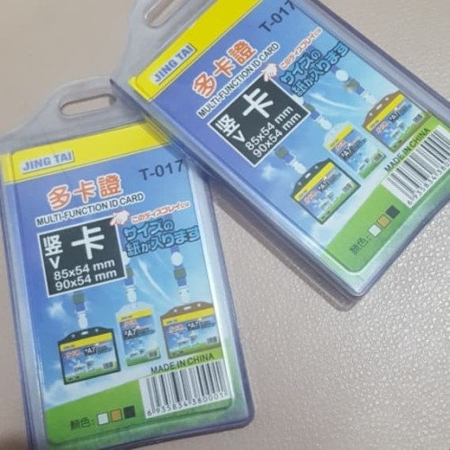 jual id card holder tempat id name card double t017 jing